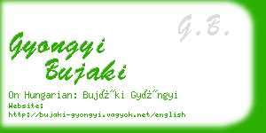 gyongyi bujaki business card
